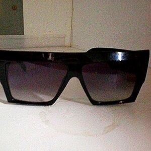 Celine cl400300 oversized gradient framed flattop shield sunglasses
